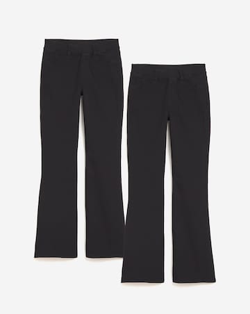 2Pack Black/Black Bootcut Jeggings