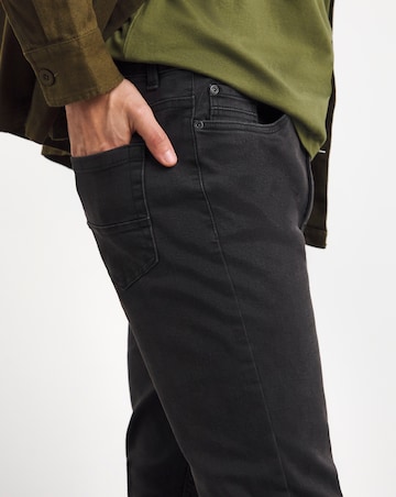 Black Wash Skinny Fit Stretch Jeans