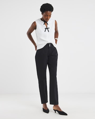 Embellished Bow Detail Sleeveless Vest