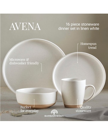 Barbary & Oak Avena Dinner Set Natural