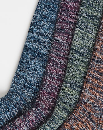 4 Pack Marl Boot Thick Boot Socks