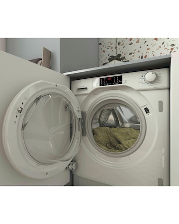Candy CBW48TWM5J-80 Integrated 8kg Washing Machine 1400rpm White