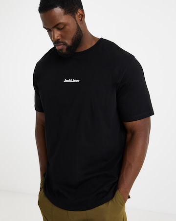 Jack & Jones Mine Back Graphic T-Shirt - Black