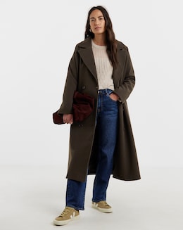 Chocolate Relaxed Oversized Maxi Coat