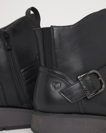 Heavenly Feet Cherish Buckle Boots Ex Wide Fit