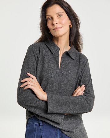 Soft Touch Collared Top