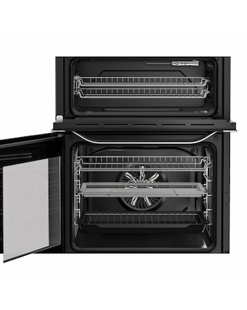 Hotpoint HDE6VDCASX 60cm Electric Double Cooker with Air Fry - Stainless Steel