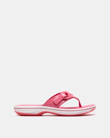 Clarks Pink Cloudsteppers Brinkley Reyna Sandals - Standard Fit (D)