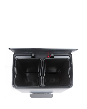 Salter Stainless Steel Dual Recyling Pedal Bin 60L