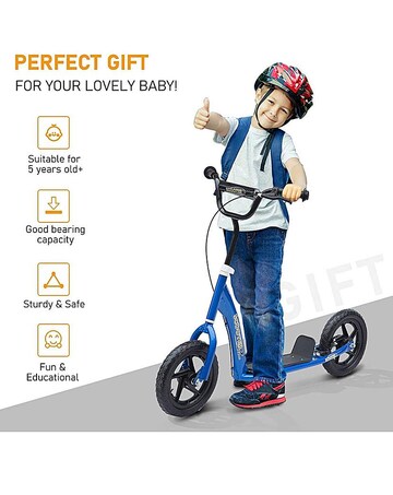 HOMCOM 12" Teen Push Stunt Scooter