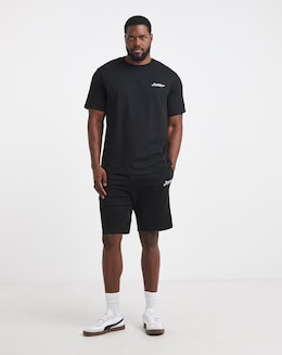 Jack &amp; Jones Beau T-Shirt &amp; Short Set - Black