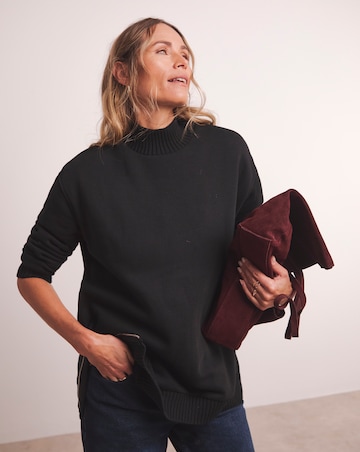 Anthology Heavyweight Rib Side Zip Sweatshirt