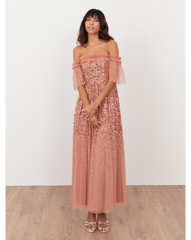 Maya Deluxe Sequined Dress