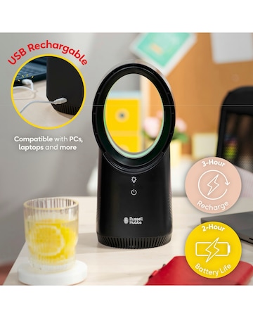 Russell Hobbs USB Bladeless Desk Fan