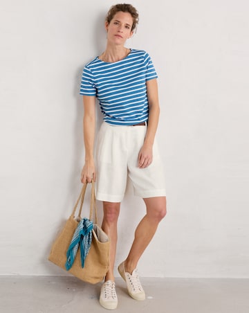 Seasalt Cornwall Sailor T- Shirt Falmouth Breton Sailboat