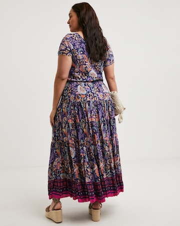 Joe Browns Tabitha Boho Border Crinkle Maxi Dress