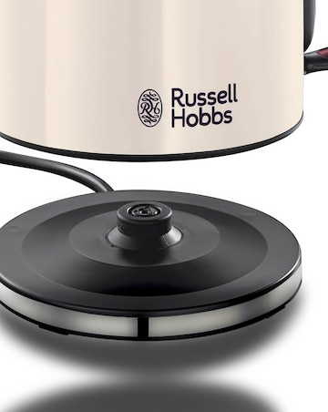 Russell Hobbs Classics Kettle & 2 Slice Toaster Bundle Jasmine White