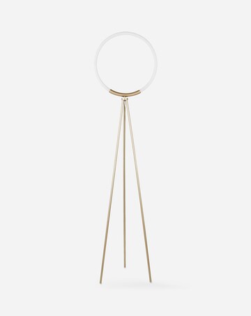 LED Frosted Hoop Tripod Floor Lamp