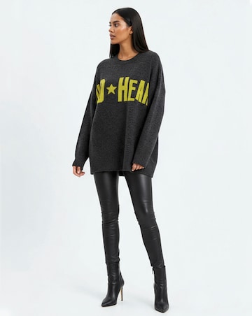 Religion Relaxed Fit Wild Heart Jumper
