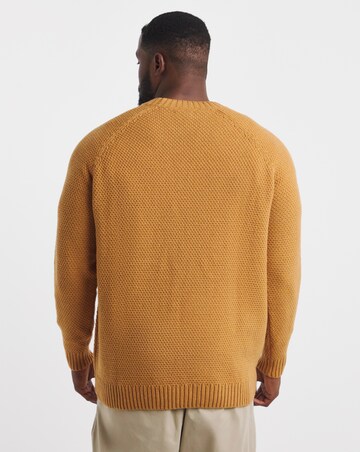 Nep Yarn Knitted Crew Neck Jumper