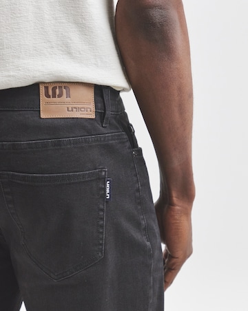 Union Loose Fit Stretch Jeans Blackwash