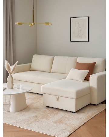 Aspire Nexis Right Corner Chaise Storage Sofa Bed