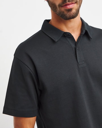 Relaxed Fit Interlock Polo Reg