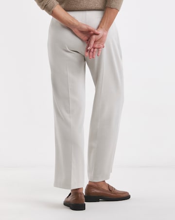 Textured Pleated Wide Leg Trousers