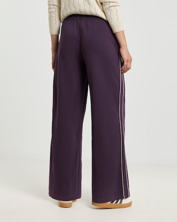Piped Wide Leg Jogger