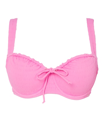 Boux Avenue Amalfi Textured Plunge Wired Bikini Top