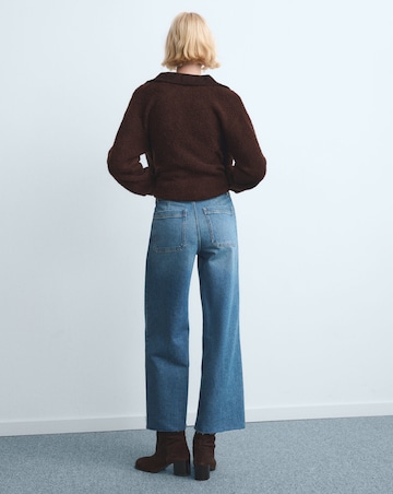 Mango High Waisted Culotte Jean