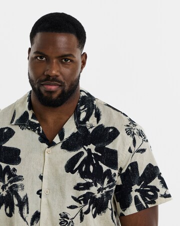 Jack & Jones Premium Venice Printed Shirt - Cream