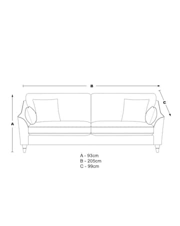 Hepburn Velvet 3 Seater Sofa