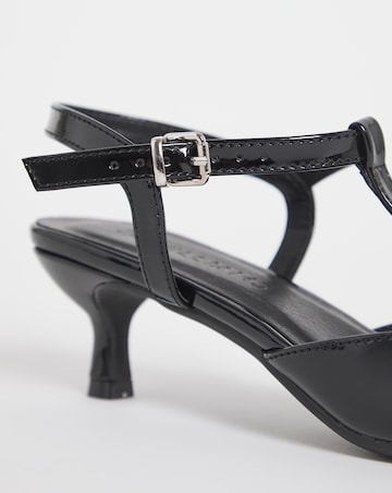 Fuji T Bar Pointed Toe Heeled Shoe - Extra Wide Fit (EEE)