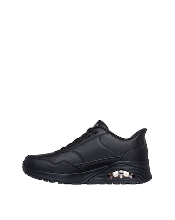 Skechers Black Uno Banksia Slip In Luxe Trainers - Wide Fit (E)