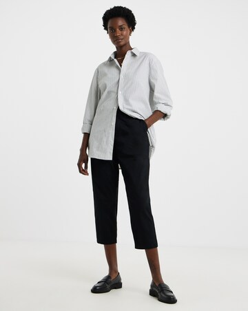 Black Stretch Cropped Chino Trouser