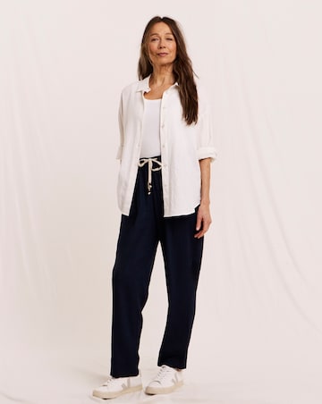 Julipa Petite Tapered Linen Trousers