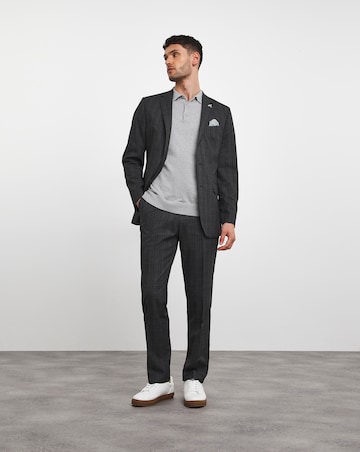 Charcoal Check Suit Trouser
