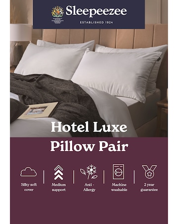 Sleepeezee Hotel Luxe Pack of 2 Pillows