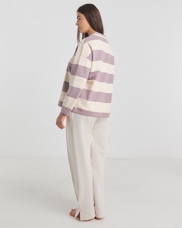 Rugby Style Top & Jogger Lounge Set