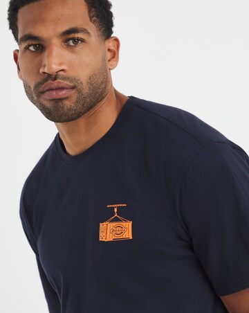 Dickies Short Sleeve Apison Back Graphic T-Shirt - Navy