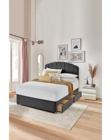 Silentnight Velvet 4 Drawer Divan Base Only