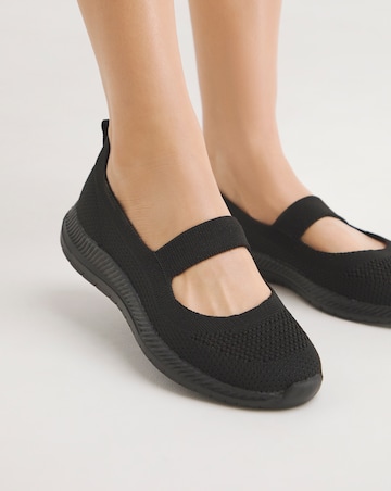 Cushion Walk Fly Knit Elasticated Bar Trainers EEE Fit