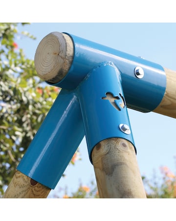 TP Eagle Wooden Swing Set with Large Nest Swing