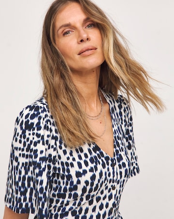 Angel Sleeve Button Front Longline Top