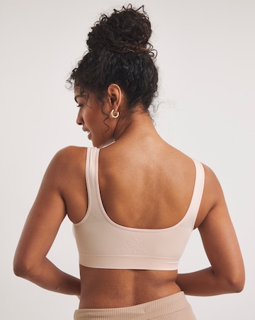 Pretty Secrets (3 Pack) Seamless Comfort Tops (Fits Up To D) Navy/Blush/White