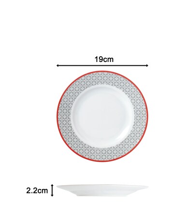 Waterside 24 Piece Grey Dinner Set