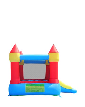Happy Hop Castle Bouncer with Slide and Hoop