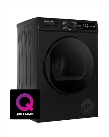 Russell Hobbs RH9HPTD111B, 9kg, Heat Pump Tumble Dryer - Black