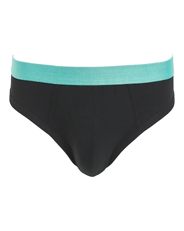 5 Pack Contrast Waistband Briefs